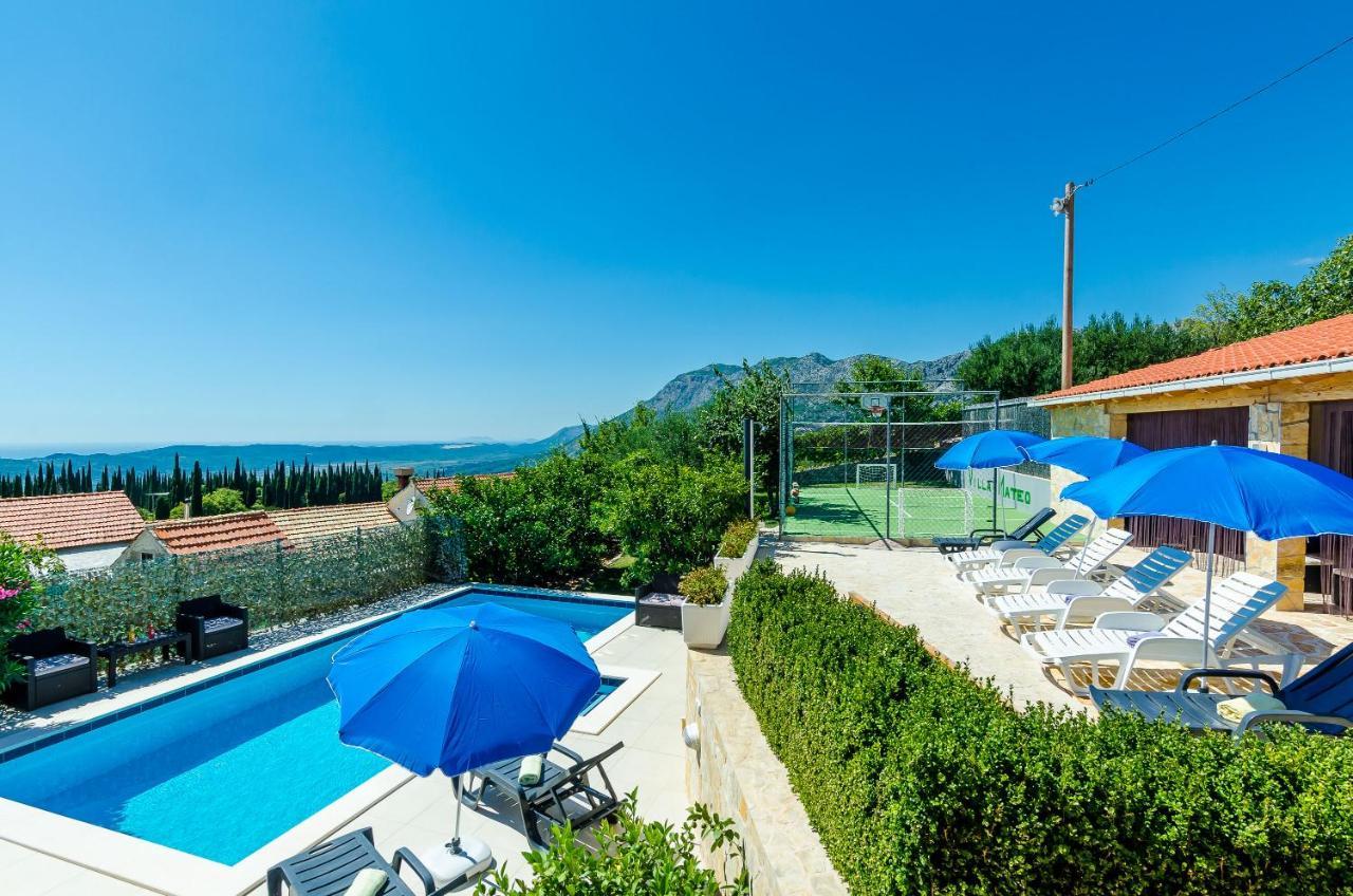Villa Mateo With Private Pool Gruda Eksteriør billede